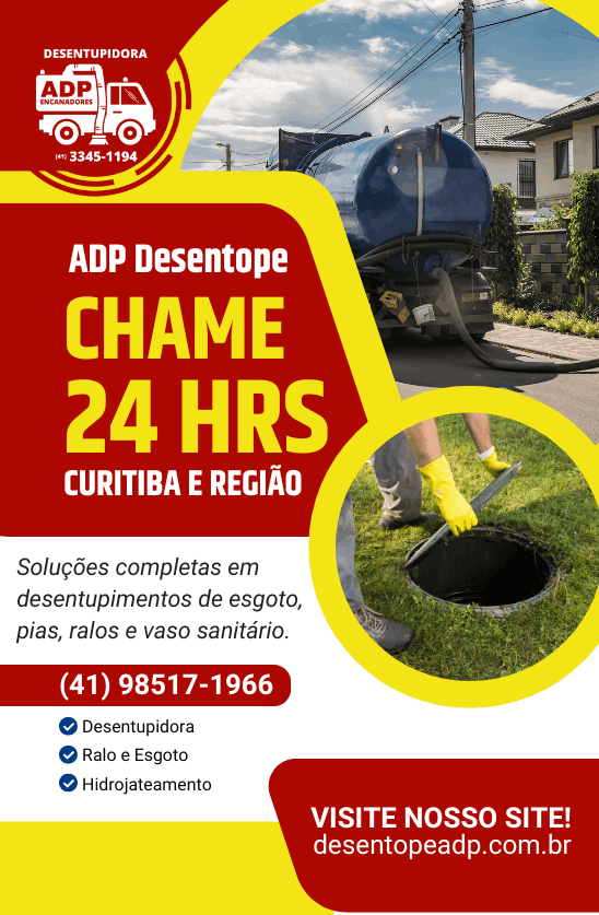 Anúncio Desentupidora ADP - Bombeiro Hidráulico